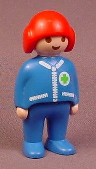 Playmobil 123 Adult Male Helicopter Pilot Figure With Red Helmet, B