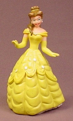 beauty and the beast belle yellow dress Disney Beauty & The Beast Belle In A Yellow Ball Gown PVC Figure – Ron's Rescued Treasures