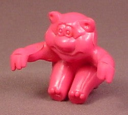 Wendy's Restaurant 1987 Pink Raccoon Cup Hanger PVC Figure