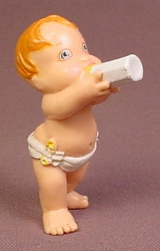 Magic Diaper Babies Baby Drinking A Bottle Of Milk, 2 5/8 Inches