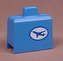 Playmobil 123 Blue Suitcase With Airplane Pattern On One Side