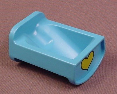 Playmobil 123 Blue Rocking Baby Cradle With Yellow Heart Pattern