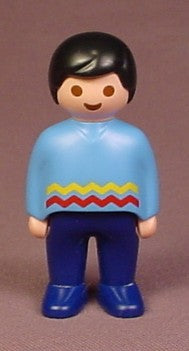 Playmobil 123 Adult Male Figure With Light Blue Shirt