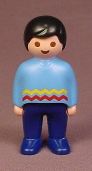 Playmobil 123 Adult Male Figure With Light Blue Shirt