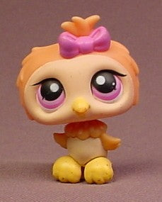 Littlest Pet Shop #311 Orange & Tan Owl Bird