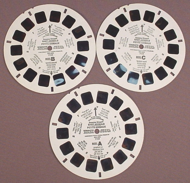 View-Master Set Of 3 Reels, Sesame St Baby Animals – Ron's Rescued