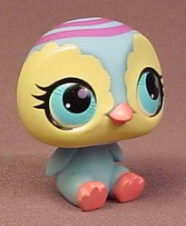 Littlest Pet Shop #3005 Blue & Yellow Baby Penguin