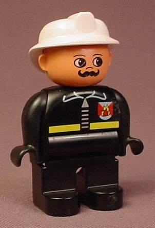 Lego Duplo 4555 Male Articulated Figure With White Helmet