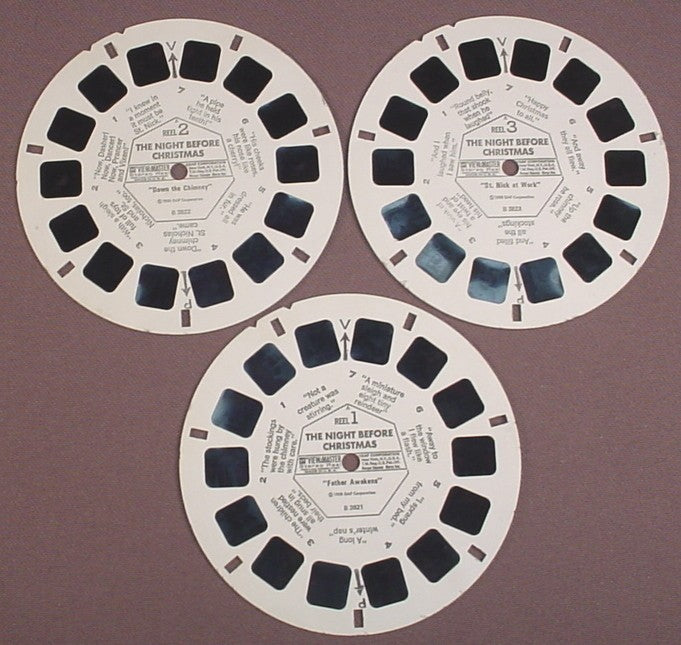 VINTAGE GAF VIEW Master Reels THE NIGHT BEFORE CHRISTMAS pics for