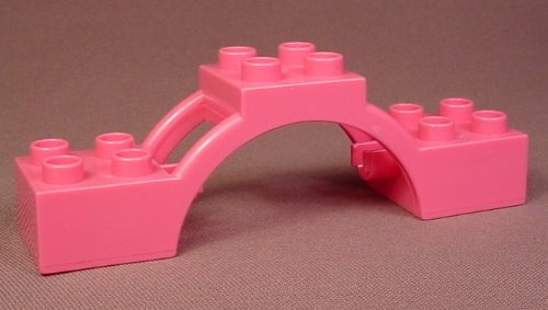 Lego Duplo 62664 Bright Pink 2X8X2 Arch With Supports