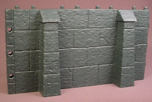 Fisher Price Imaginext Dark Blue Stone Castle Double Width Wall