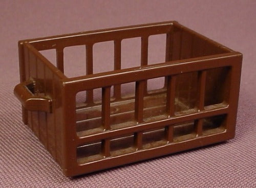 Playmobil Dark Brown Crate Made Of Slats With Two Handles 3940 5344