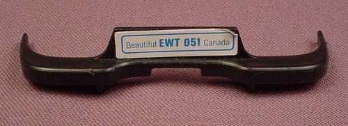 Playmobil Black Rear Back Bumper For Classic Car, With Sticker