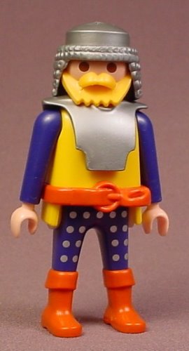 Playmobil Adult Male Knight In Blue & Yellow Clothes