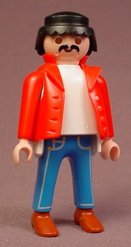 Playmobil Adult Male Truck Driver Figure In A Red Jacket