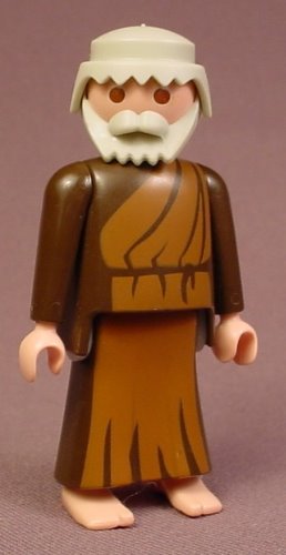 Playmobil Adult Male Shepherd Figure In A Brown Robe