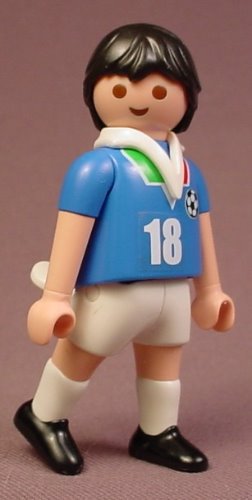 Playmobil Adult Male Soccer Player Figure Representing Italy