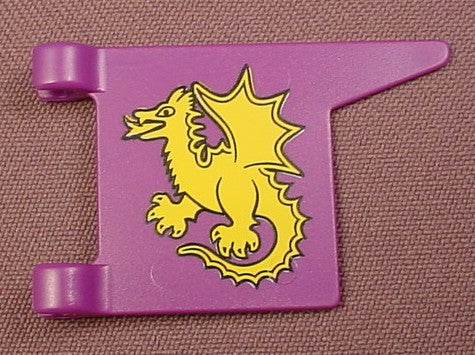 Playmobil Purple Square Flag With An Elongated Point At The Top