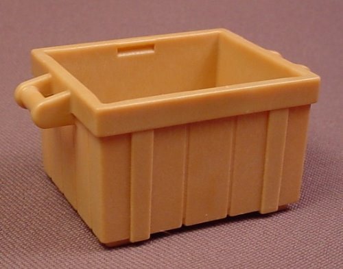 Playmobil Light Brown Wooden Crate With 2 Handles