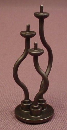 Playmobil Dark Gray Or Black Set Of 3 Candlestick Holders