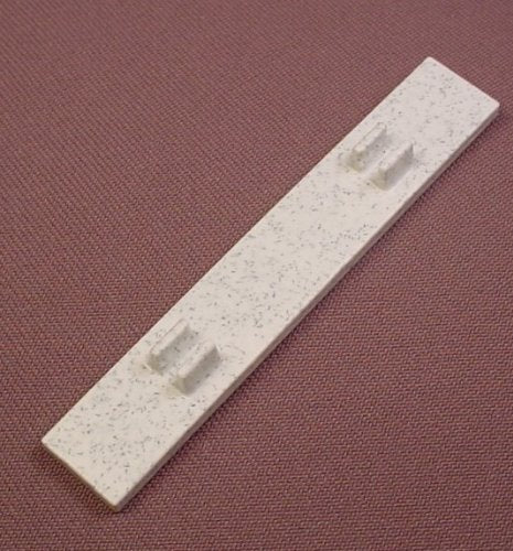 Playmobil Speckled Gray Wall End With Clips For Door Hinges