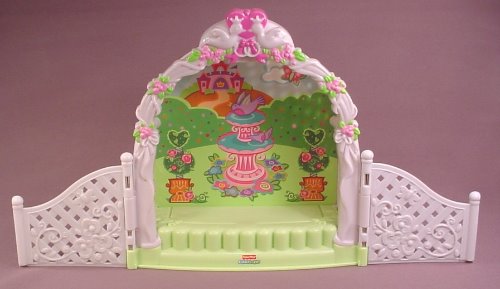 Fisher Price Little People 2008 Royal Garden Wedding Arbor Or Awning