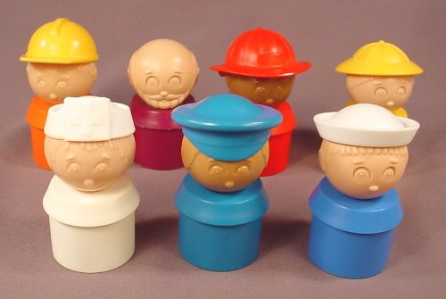 Tupperware Tuppertoys Lot Of 7 People Figures