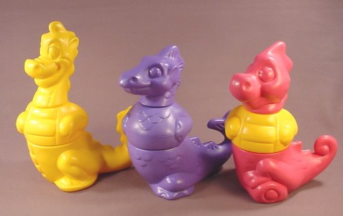 Tupperware Tuppertoys Vintage 1992 Fantasy Fun Friends 9 Piece Set