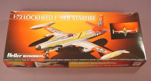 Heller Humbrol Lockheed F-94B Starfire Aircraft 1/72 Scale Model Kit