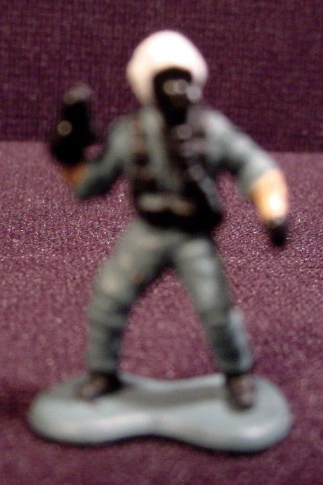 Micro Machines Military Figure Pilot Holding A Pistol Galoob