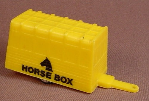 Majorette Yellow Horse Box Trailer