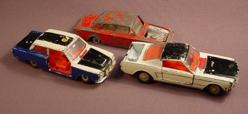 Dinky Toys Meccano Lot Of 3 Vintage Die Cast Cars