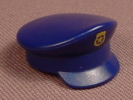 Playmobil Dark Blue Pealed Police Hat With A Gold Shield