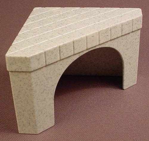 Playmobil Speckled Yellow Tiled Triangular Corner Table