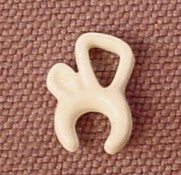 Playmobil White Single Loop Hair Bow