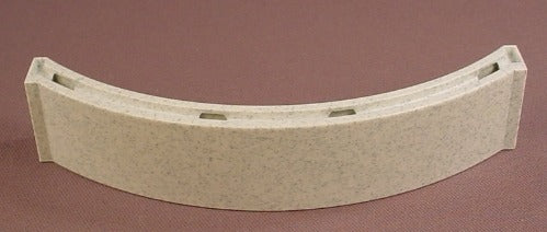 Playmobil Speckled Gray Half Height Curved Wall