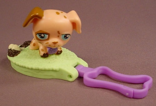 Littlest Pet Shop #701 Brown Dalmatian Puppy Dog