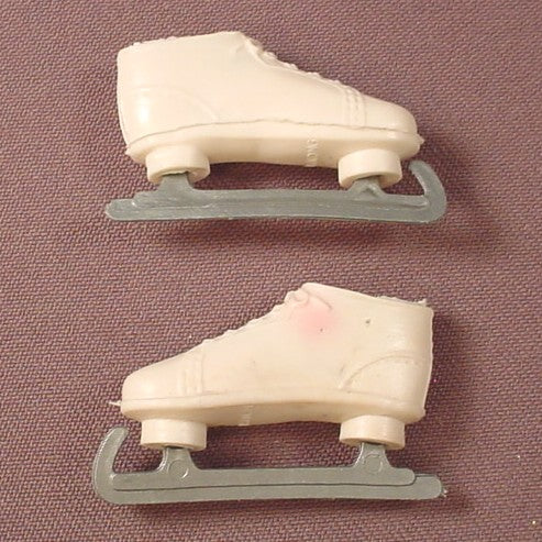 Barbie Doll Size Vintage White Speed Skates
