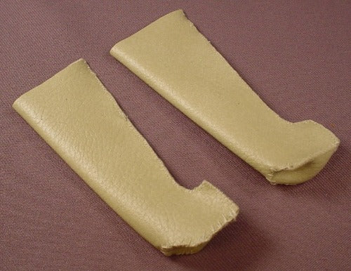 Barbie Doll Size Pair Of Faux Leather Tall Mukluks