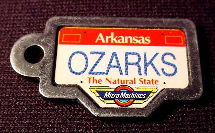 Micro Machines License Plate Arkansas Ozarks