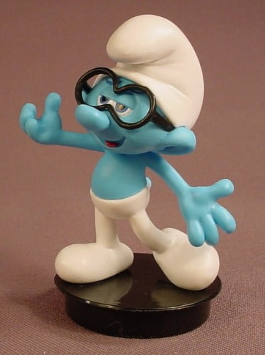 The Smurfs Tag-Athon Collectible Game Series Brainy Smurf Single Figure  Neca