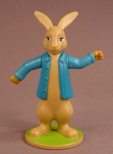 Peter Rabbit Plastic Figure On A Round Base