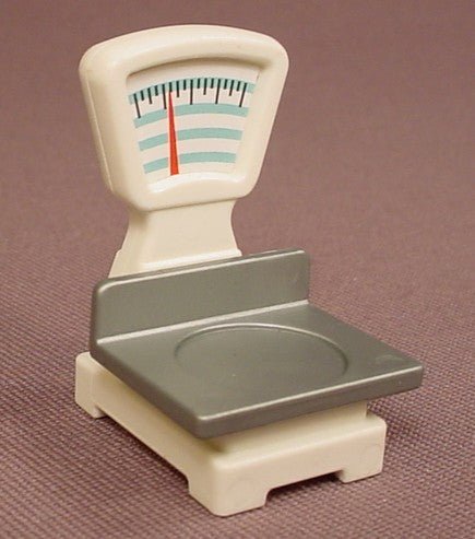 Playmobil White Store Scale & Silver Gray Tray