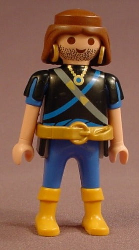 Playmobil Adult Male Pirate Figure With Long Straight Hair