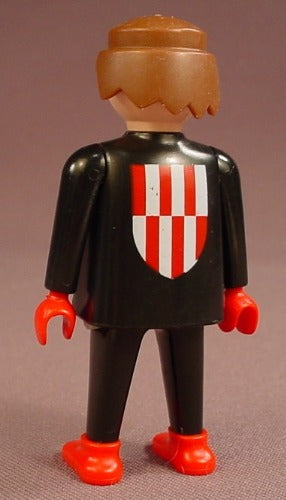 Playmobil Adult Male Figure In All Black Clothes