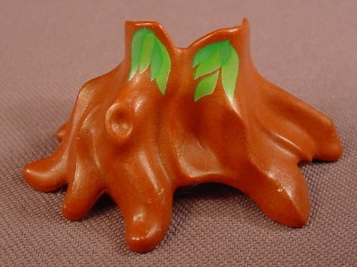Playmobil Brown Hollow Tree Stump With Green Leaves
