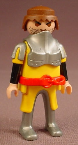Playmobil Adult Male Knight Figure In Yellow Clothes