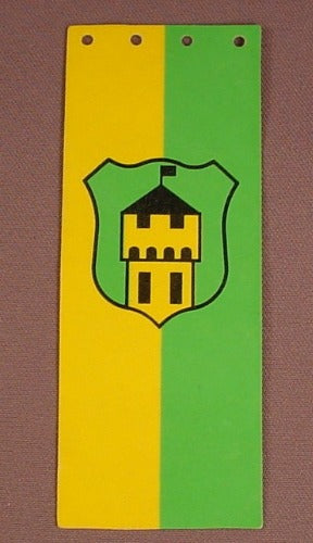 Playmobil Yellow & Green Cloth Banner With A Castle