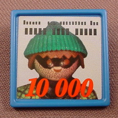 Playmobil Blue Square Sign With A Wanted Poster
