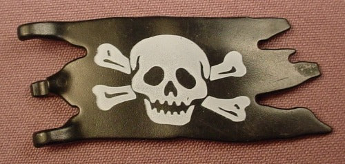 Playmobil Black Ragged Or Torn Rectangular Flag
